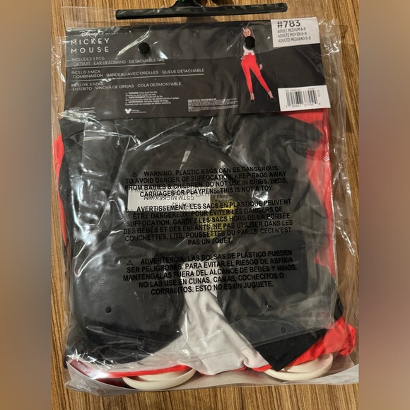 Mickey Mouse Womens Costume. Size: 6-8 - Picture 2 of 9